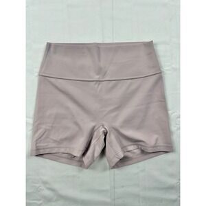 CRZ YOGA Women Pink Lilac High Waisted Scrunch Butt Yoga Shorts Size M 8/10